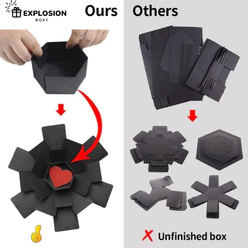 Assembled Explosion Boxy™ Red Roses