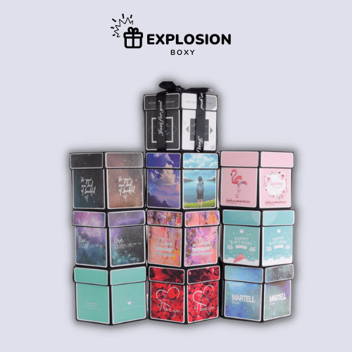 Assembled Explosion Boxy™ Red Roses