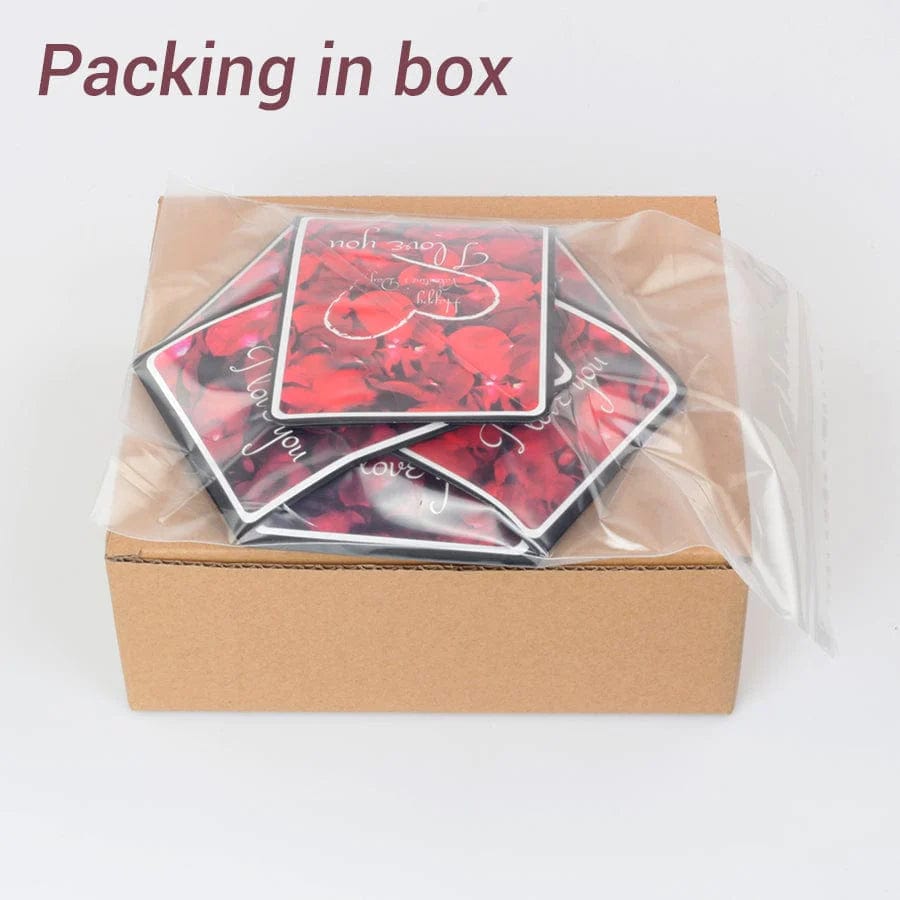 Assembled Explosion Boxy™ Red Roses
