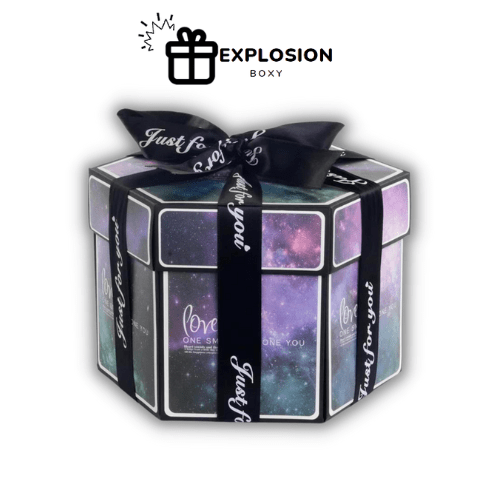 Caja Explosion Boxy™ ensamblada Aurora romántica 